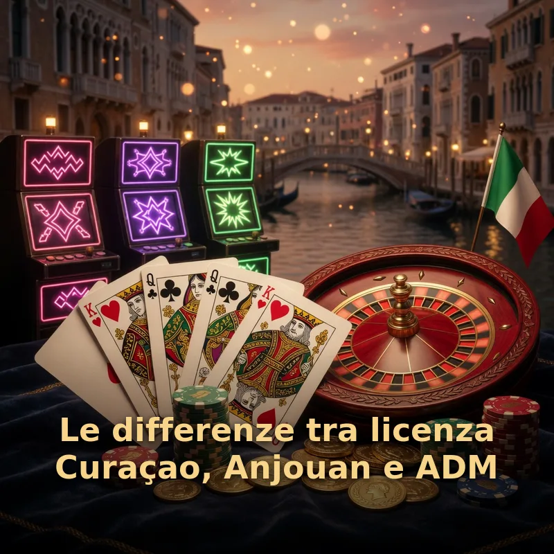 Le differenze tra licenza Curaçao, Anjouan e ADM